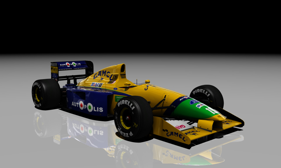 Benetton B191, skin 19_moreno_r1_r2_r3_r4