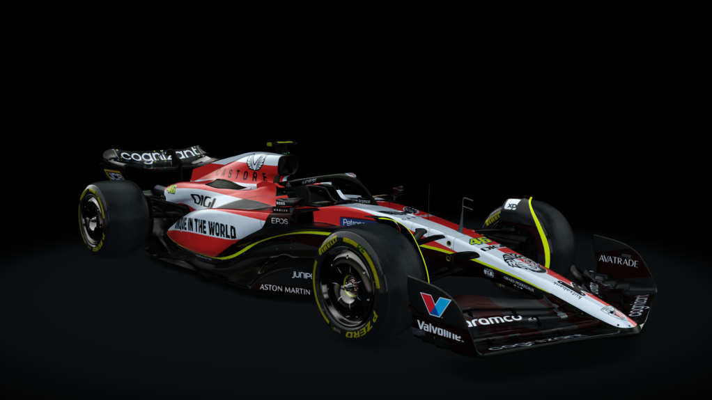 VRC Formula Alpha 2023, skin AstonMartin_TSR_CesarDosil