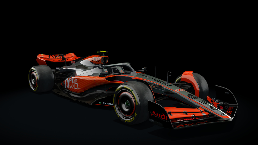 VRC Formula Alpha 2023, skin Firewall_Eduardo_Cesar