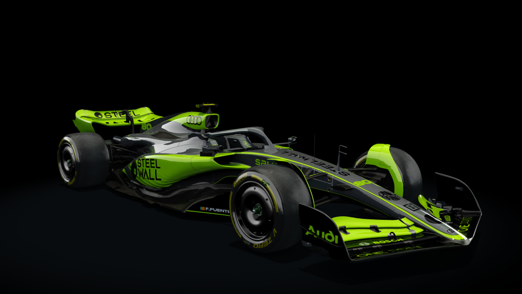 VRC Formula Alpha 2023, skin SteelWall_Fran_Fuentes