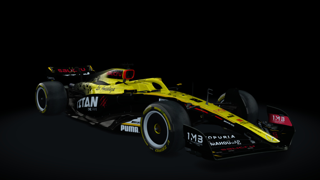VRC Formula Alpha 2023, skin TitanRacingTeam_TSR_DaniBeltran