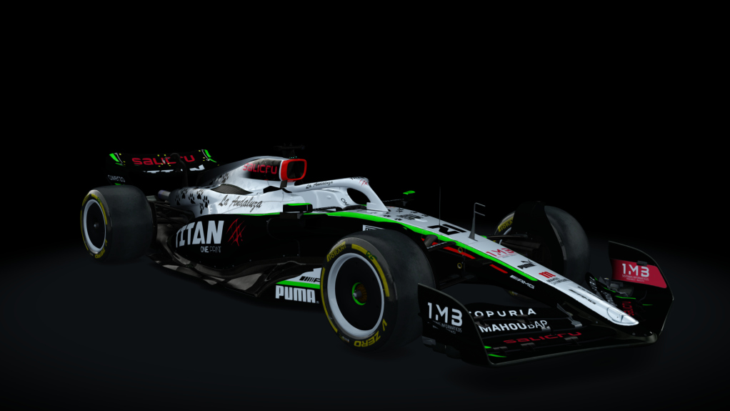 VRC Formula Alpha 2023, skin TitanWhiteTeam_TSR_RubenSanchez