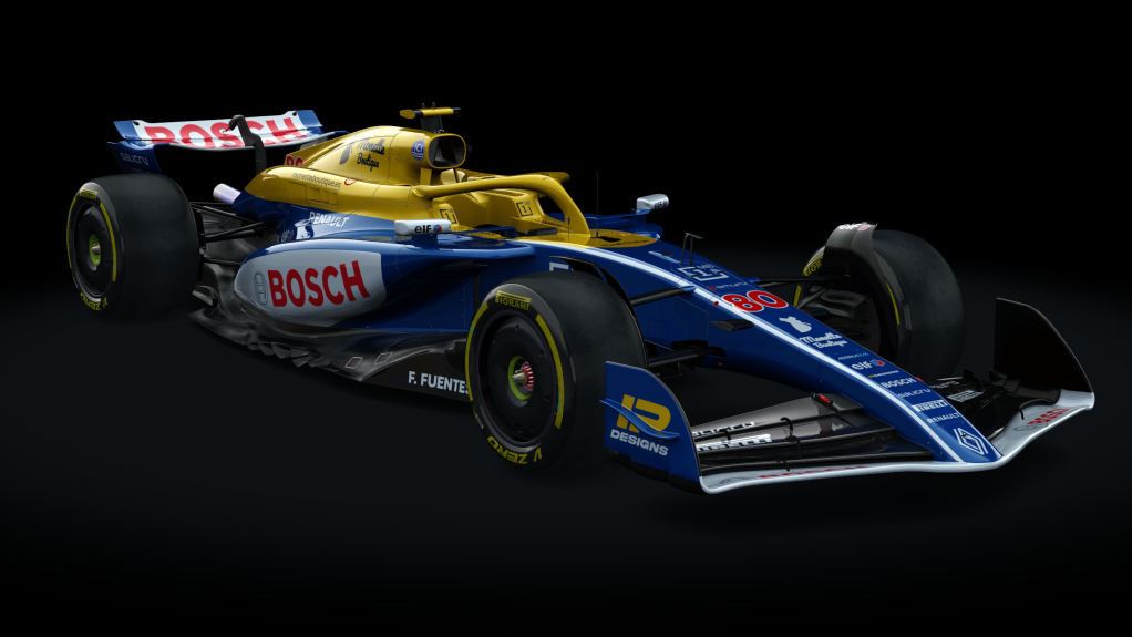 VRC Formula Alpha 2024, skin BoschRacingTeam_FranFuentes_80